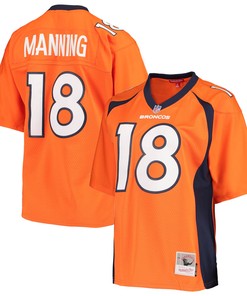 Peyton Manning Denver Broncos Mitchell & Ness Womens Legacy Replica Player Jersey - Orange Nfl