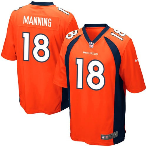 Peyton Manning Denver Broncos Team Color Game Jersey - Orange Nfl