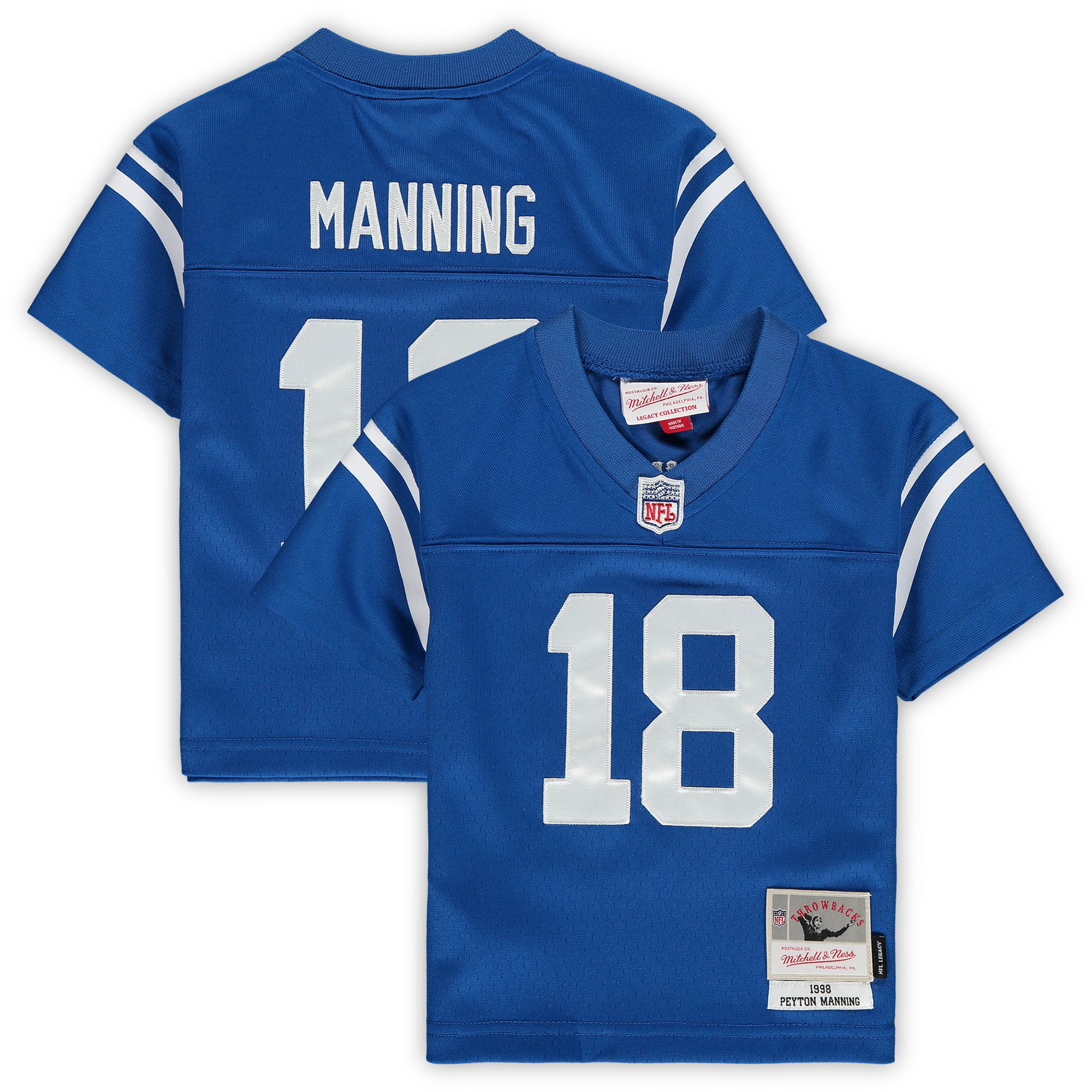 Peyton Manning Indianapolis Colts Mitchell & Ness Toddler 1998 Retired Legacy Jersey - Royal Nfl