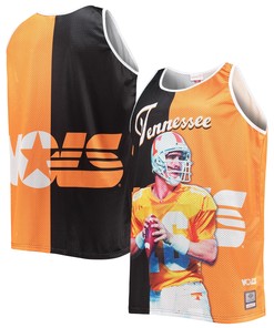 Peyton Manning Tennessee Volunteers Mitchell & Ness Sublimated Player Big & Tall Tank Top - Black/tennessee Orange Ncaa