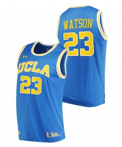 Peyton Watson 23 UCLA Bruins 2022 Draft Top Prospect Men Jersey - Blue