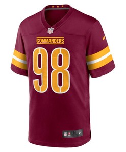 Phidarian Mathis Washington Commanders Player Game Jersey - Burgundy