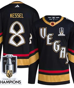 Phil Kessel 8 Vegas Golden Knights 2023 Stanley Cup Champions Patch Special Edition 2.0 Breakaway Jersey - Black