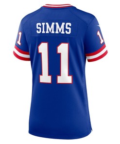 Phil Simms 11 New York Giants Women's Classic Retired Player Game Jersey - Royal