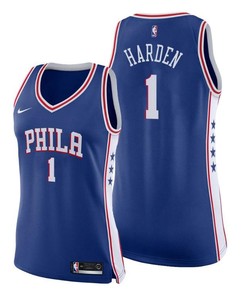 Philadelphia 76ers 1 James Harden Women Icon Edition Royal Jersey 2022 Trade Jersey