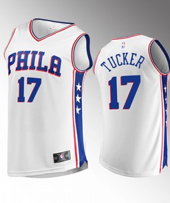 Philadelphia 76ers 17 P.J. Tucker Association Jersey 2022-23 White