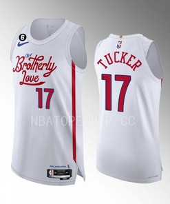 Philadelphia 76ers P.J. Tucker 17 White Jersey 2022-23 City Edition