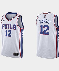 Philadelphia 76ers Tobias Harris 12 2022-23 Association Edition White Men Jersey Swingman