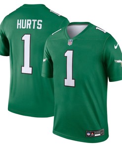 Philadelphia Eagles #1 Jalen Hurts Alternate Legend Player Jersey - Kelly Green