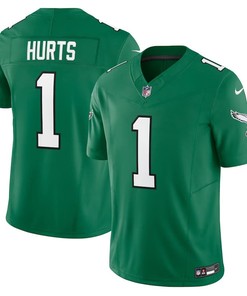 Philadelphia Eagles #1 Jalen Hurts Alternate Vapor Fuse Limited Jersey - Kelly Green