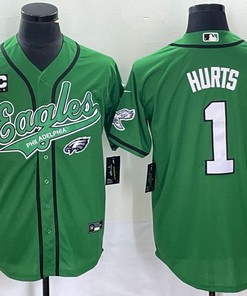 Philadelphia Eagles #1 Jalen Hurts Jersey - Green