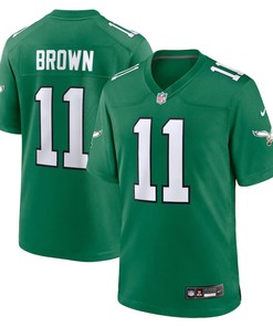 Philadelphia Eagles #11 Aj Brown Alternate Game Player Jersey - Kelly Green