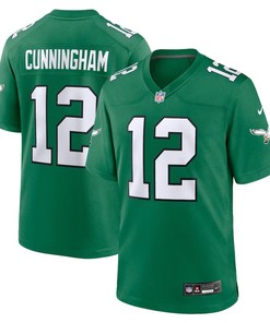 Philadelphia Eagles #12 Randall Cunningham Alternate Retired Player Game Jersey - Kelly Green
