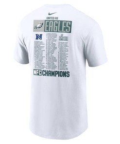 Philadelphia Eagles 2022 NFC Champions Roster T-Shirt - White