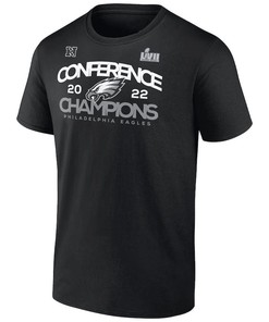 Philadelphia Eagles 2022 NFC Champions Shadow Cast T-Shirt - Black
