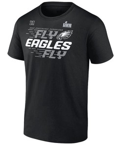 Philadelphia Eagles 2022 NFC Champions Team Slogan T-Shirt - Black