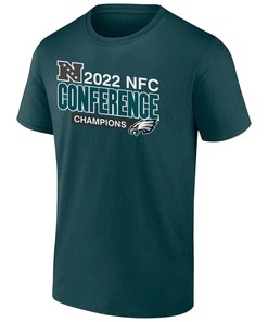 Philadelphia Eagles 2022 NFC Conference Champions Divide & Conquer T-Shirt - Midnight Green