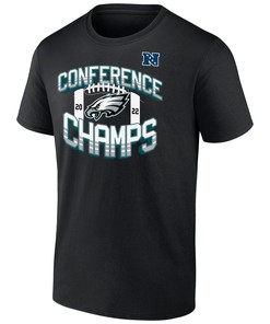 Philadelphia Eagles 2022 NFC Conference Champions Icon Bold T-shirt - Black