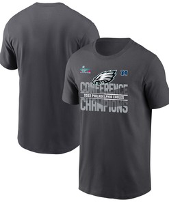 Philadelphia Eagles 2022 NFC Conference Champions T-Shirt - Anthracite