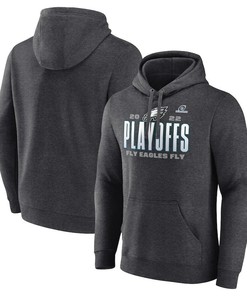 Philadelphia Eagles 2022 NFL Playoffs Our Time Pullover Hoodie - Charcoal