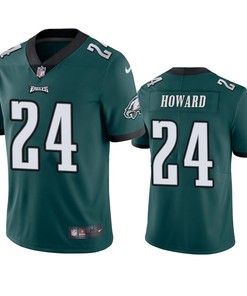 Philadelphia Eagles #24 Jordan Howard Green Vapor Untouchable Limited Jersey - Mens