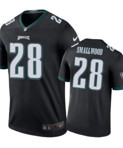 Philadelphia Eagles #28 Wendell Smallwood Nike Color Rush Black Jersey