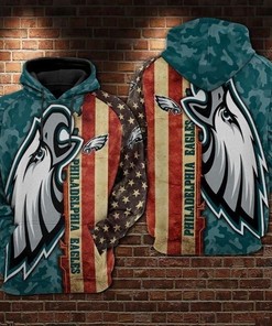 Philadelphia Eagles 3D Hoodie Zip Hoodie