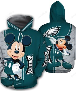 Philadelphia Eagles 3D Hoodie Zip Hoodie Style 7
