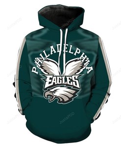 Philadelphia Eagles 3D Hoodie Zip Hoodie Style 8
