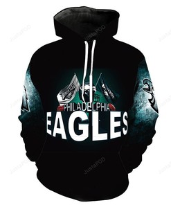 Philadelphia Eagles 3D Hoodie Zip Hoodie Style 9