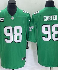 Philadelphia Eagles #98 Carter Jersey - Green