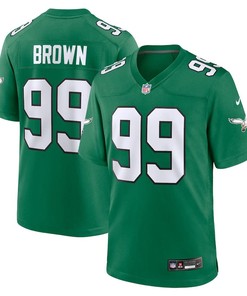 Philadelphia Eagles #99 Jerome Brown Alternate Game Jersey - Kelly Green