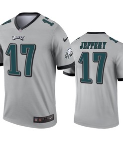 Philadelphia Eagles Alshon Jeffery Silver Inverted Legend Jersey