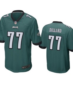 Philadelphia Eagles Andre Dillard 2019 Nfl Draft Green Game Jersey