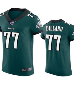 Philadelphia Eagles Andre Dillard Midnight Green 100th Season Vapor Elite Jersey