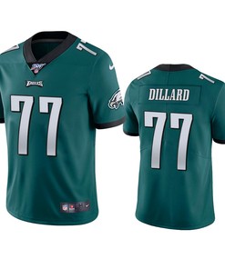 Philadelphia Eagles Andre Dillard Midnight Green 100th Season Vapor Limited Jersey