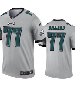 Philadelphia Eagles Andre Dillard Silver Inverted Legend Jersey