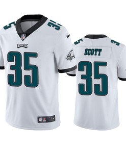 Philadelphia Eagles Boston Scott 35 White Vapor Limited Jersey