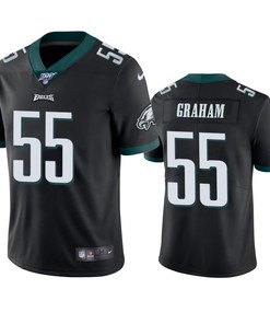 Philadelphia Eagles Brandon Graham Black 100th Season Vapor Limited Jersey