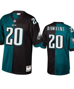Philadelphia Eagles Brian Dawkins Green Black Retired Player Split Jersey