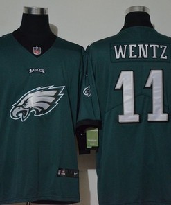 Philadelphia Eagles Carson Wentz #11 Nfl 2020 Aqua Green Jersey