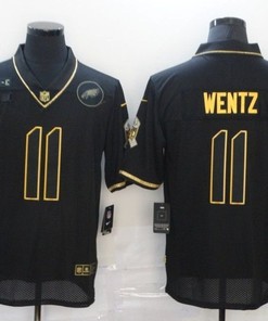 Philadelphia Eagles Carson Wentz #11 Nfl 2020 Black Jersey