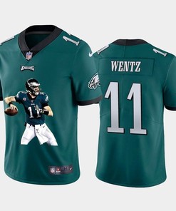 Philadelphia Eagles Carson Wentz #11 Nfl 2020 Green Jersey