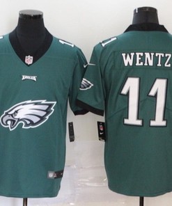Philadelphia Eagles Carson Wentz #11 Nfl 2020 Pine Green Jersey