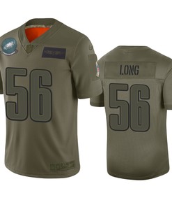 Philadelphia Eagles Chris Long Camo 2019 Salute To Service Limited Jersey