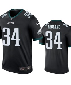 Philadelphia Eagles Crevon Leblanc Black Color Rush Legend Jersey