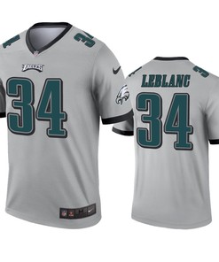 Philadelphia Eagles Crevon Leblanc Silver Inverted Legend Jersey