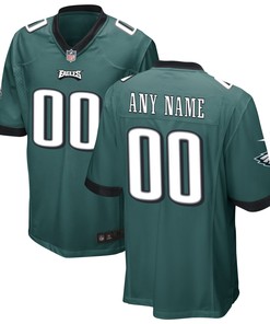 Philadelphia Eagles Custom Game Jersey - Midnight Green Custom Jerseys Nfl