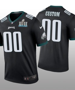 Philadelphia Eagles # Custom Nike Color Rush Black Jersey