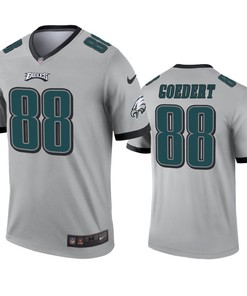 Philadelphia Eagles Dallas Goedert Silver Inverted Legend Jersey